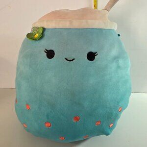 2022 Squishmallow 11” Blue Boba Drink